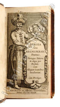 Persia seu Regni Persici status. Variaque itinera in atque per Persiam : cum Aliquot Iconibus Incolarum.. HC [Laet, de] :