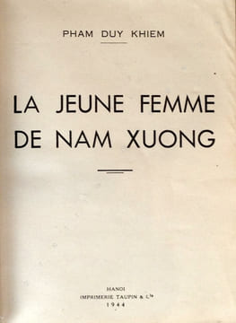 La jeune femme de Nam Xuong.. Khiem Pham Duy :