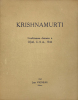 Conférences données à Ojai, USA, 1944.. Krishnamurti :