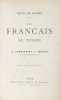 Les Français au Tonkin par le commandant J. Sarzeau officier du corps expéditionnaire du Tonkin.. Sarzeau (J. Ct) :