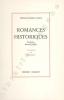 Romances historiques. Traduction Emmanuel Robles.. Garcia Lorca (Federico) :