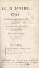 Le 21 janvier 1793, poème en quatre chants par Monti, traduit de l'italien par Joseph Martin : avec le texte en regard.. Monti (Vincenzo ; 1754-1828) ...