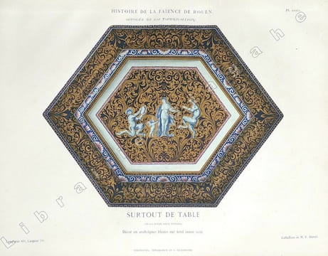 Histoire de la faïence de Rouen. Ouvrage posthume publié par les soins de MM. l'abbé Colas, Gustave Gouellain et Raymond Bordeaux, orné de soixante ...