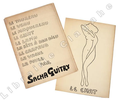 Le Taureau, le veau, le maquereau, le chat, le lapin, la bête à bon dieu, le crapaud, la vache, la poule par Sacha Guitry. . Guitry (Sacha ; ...