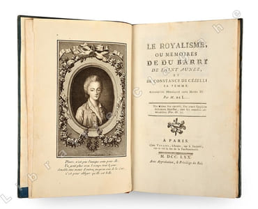 Le Royalisme, ou mémoires de Du Barri de Saint Aunez, et de Constance de Cézelli sa femme. Anecdoctes [sic] héroïques sous Henri IV. Par M. de L... (Jacques Charles Rochette La Morlière, également attribué à de Limairac, voir BM Toulouse).