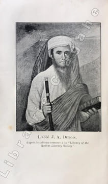Moeurs, institutions et cérémonies des peuples de l'Inde. Nouvelle édition enrichie d'une préface et de notes.. Dubois (abbé Jean-Antoine ; 1766-1848) ...