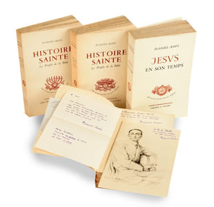 Histoire Sainte. I Le Peuple de la Bible (2T) ; II Jésus en son temps (2T). Orné de bois gravé par Jean Lébedeff.