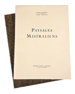 Paysages Mistraliens. Texte de Charles Maurras, eaux-fortes et dessins de Joanny Drevet. 