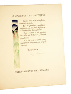 Le Cantique des Cantiques du Roi Salomon. Compositions de Jean Berque.. [Berque]