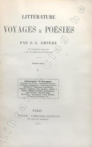 Littérature, voyages et poésies. Nouvelle édition.