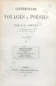 Littérature, voyages et poésies. Nouvelle édition.