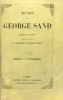 Oeuvres de George Sand. Nouvelle édition revue par l'auteur et accompagnée de morceaux inédits. Tome X. Simon. L'Uscoque.. Sand (Amantine Aurore ...