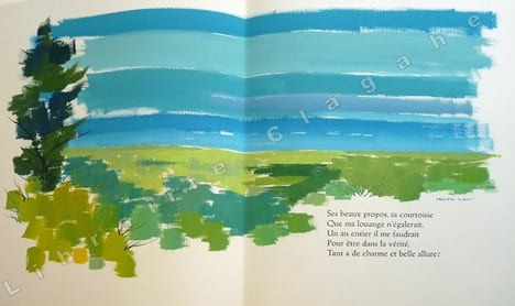 Dix chansons du coeur épris, gouaches de Philippe Lorin.. Ventadour, Bernard de :