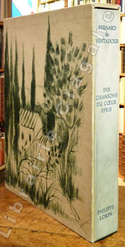 Dix chansons du coeur épris, gouaches de Philippe Lorin.. Ventadour, Bernard de :