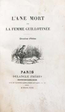 L'Ane mort et la femme guillotinée. Deuxième édition.. Janin (Jules ; 1804 - 1874) :