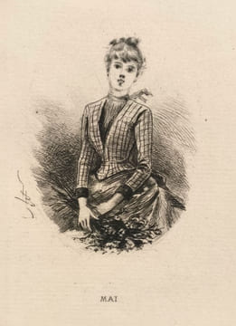 Almanach pour 1888, texte par Hippolyte Devillers. Troisième année.. [Almanach] Boutet (Henri) : 