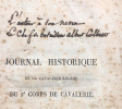 Journal historique de la Division de Cavalerie légère du 5e Corps de Cavalerie, pendant la campagne de France en 1814.. Pétiet (Auguste, baron ; ...