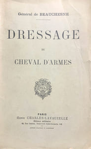 Dressage du Cheval d'Armes.