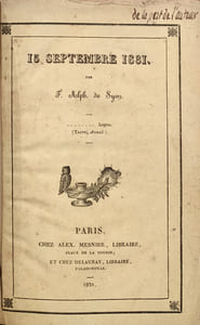 15 septembre 1831.