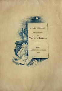 Légende (La) du violon de faïence. Huit compositions gravées à l'eau-forte par l'auteur.