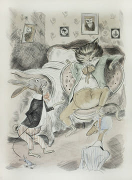 Fables (vol. I et II) et Contes (vol. III, IV et V) de La Fontaine, illustrés d'eaux-fortes originales de Gaston Barret. . La Fontaine :