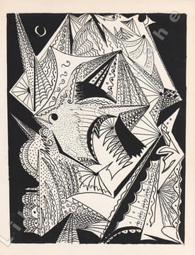 Arrière-pays (L'). Lithographies d'Olive Tamari. . [Tamari (Olive)] Caminade, Pierre :