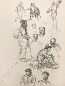 Barabbas. Paroles dans la vallée. Dessins de Steilen.. Descaves, Lucien :