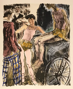 Vagabonde (La). Lithographies et dessins de Berthommé Saint-André. La Vie en France au début du XXe siècle.