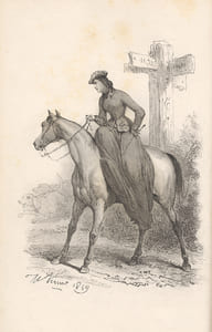 Femmes (Les) chasseresses, par Adolphe d'Houdetot. Dessin d'Horace Vernet. 