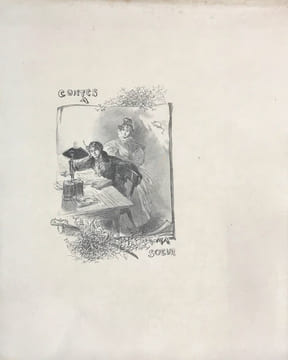 Petits Contes à ma soeur. Soixante-deux illustrations de Dunki gravées par Clément Bellanger. . Moreau, Hégésippe :