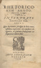 Rhetoricorum Aristotelis libri tres, interprete Hermolao Barbaro P.V.. Aristote :