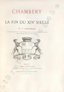 Chambéry à la fin du XIVe siècle.