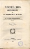 Recherches historiques sur le département de l’Ain. Premier volume. . Lateyssonnière, A.C.N. de (ou La Teyssonniere) :