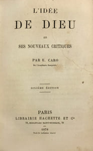 Idée (L') de Dieu et ses nouveaux critiques.