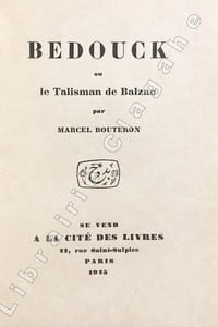 Bedouck ou le Talisman de Balzac.