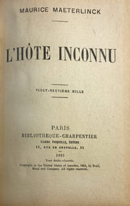 Hôte (L') inconnu.