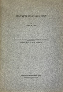 Mentawer religions cult.