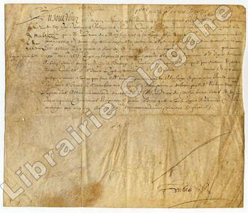 Document manuscrit sur parchemin