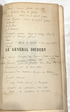Général (Le) Joubert d’après sa correspondance. Etude historique.. CHEVRIER, Edmond :