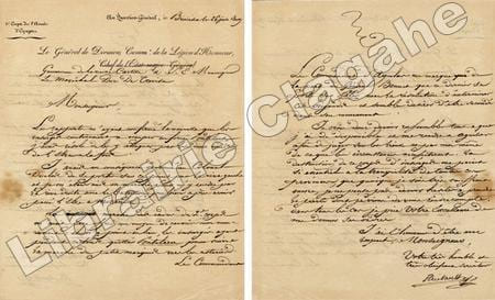 4 pièces manuscrites.. Thiébault (Paul-Charles-François, baron) :