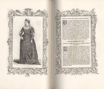 Costumes anciens et modernes. Habiti antichi et moderni di tutto il mondo de Cesare Vecellio, précédés d'un essai sur la gravure sur bois par M. Amb. ...