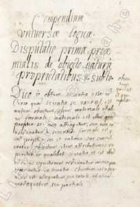 Compendium universae logicae.