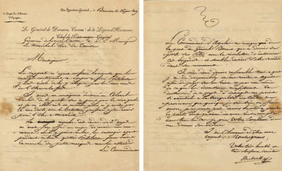 4 pièces manuscrites.