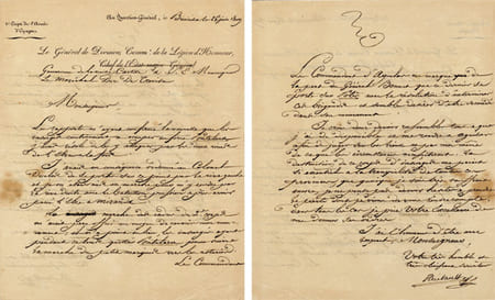 4 pièces manuscrites.. Thiébault (Paul-Charles-François, baron) :