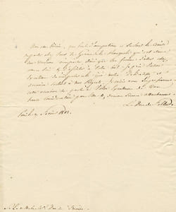 Lettre autographe signée,