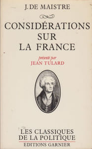 Considérations sur la France. Présenté par Jean Tulard.