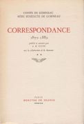 Correspondance avec sa sœur, Mère Bénédicte de Gobineau, 1872-1882. Publiée et annotée par A. B. Duff, avec la collaboration de R. Rancœur. par GOBINEAU (Joseph-Arthur, comte de) et et GOBINEAU (Caroline de, en religion mère Bénédicte de). - Image 2