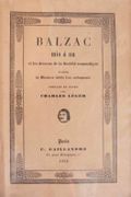 Balzac mis à nu et les dessous de la Société romantique, d'après les Mémoires inédits d'un contemporain. Préface et notes de Charles Léger. par [BALZAC Honoré de] [LAMBINET Victor].