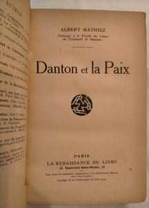 Danton et la paix.