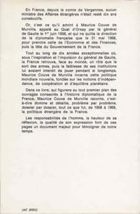 Une politique étrangère 1958-1969.